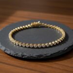 Double armband met zirkonia