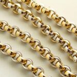 14 karaat bicolor gouden collier