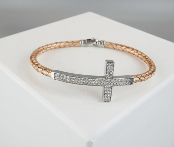 Christian kruis armband met diamanten