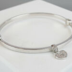 Christian wit goud slavenarmband met zirkonia