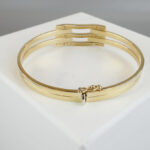 Slavenarmband 14 karaat goud met zirkonia