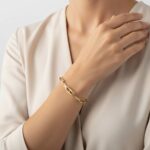 Geel gouden closed forever armband
