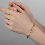 Geel gouden closed forever armband
