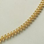 Gouden bolletjes collier