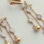 Rosé gouden zirkonia oorbellen