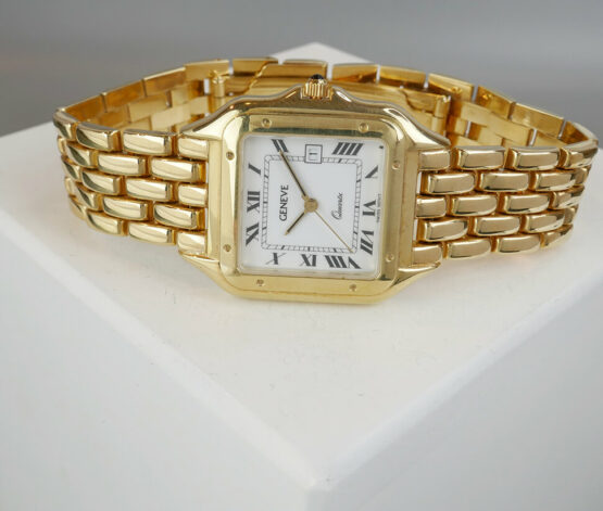 Geel gouden Geneve horloge