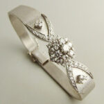 14 karaat wit gouden diamanten armband