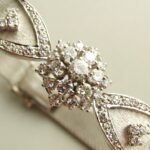 14 karaat wit gouden diamanten armband