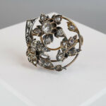 Antieke broche met diamanten