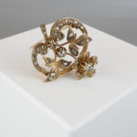 Antieke broche met roosdiamanten