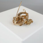 Antieke broche met roosdiamanten