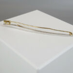Bicolor gouden broche met diamant