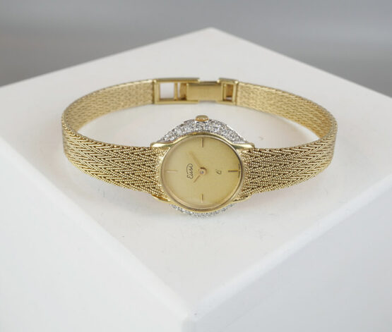 Gouden Euse diamanten horloge