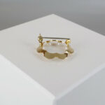 Gouden broche met parels