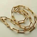 Geel gouden schakelcollier