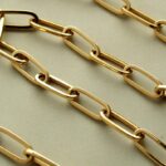 Geel gouden schakelcollier
