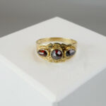 Christian gouden ring met granaat
