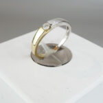 Christian bicolor ring met diamant