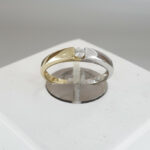 Christian bicolor ring met diamant