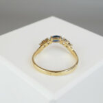 Christian ring met saffier en diamant