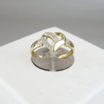 Gouden hart ring met diamanten