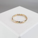 Gouden tricolor ring