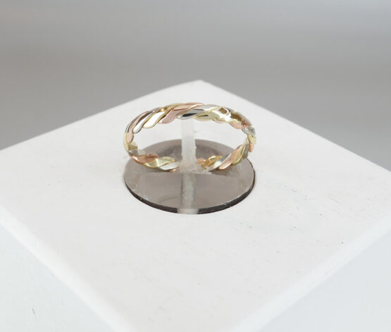 Gouden tricolor ring