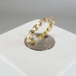 14 karaat gouden blokjes ring