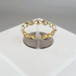 14 karaat gouden blokjes ring