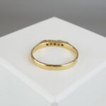 Gouden alliance saffier en diamant