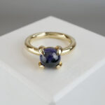 Christian gouden ring met ioliet