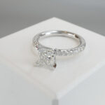 Christian prinses wit gouden ring