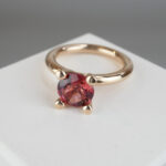 Christian toermalijn rose gouden ring