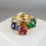 Christian toermalijn rose gouden ring