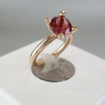 Christian toermalijn rose gouden ring