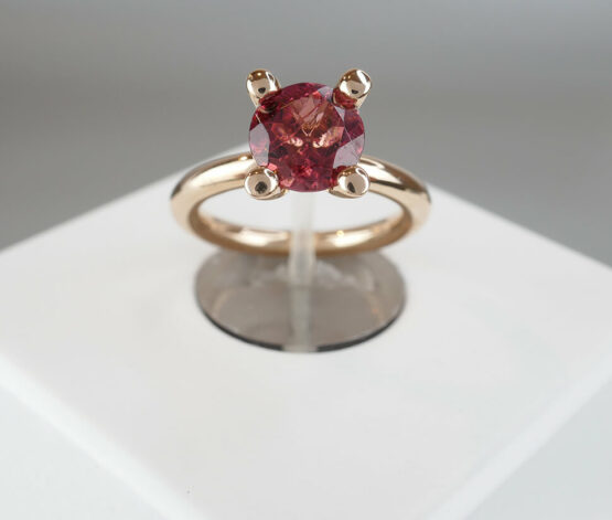 Christian toermalijn rose gouden ring