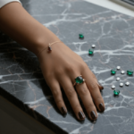 Christian gouden ring met smaragd