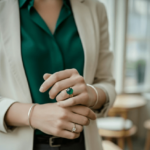 Christian gouden ring met smaragd