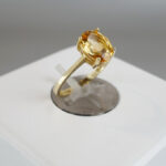 Christian 14 karaat ring met citrien