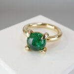 Christian gouden ring met smaragd