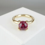 Christian gouden ring met toermalijn