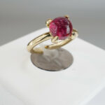 Christian gouden ring met toermalijn