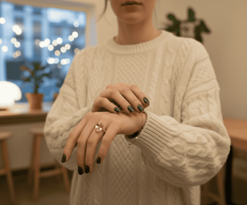 Christian 14 karaat ring met citrien