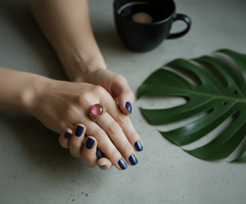 Christian rosé goud ring met toermalijn