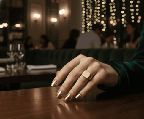 Christian dames cachet ring