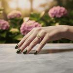 Christian ring met peridoot