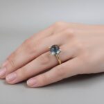 Christian ring London blue topaas
