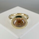 Christian ring met honing toermalijn