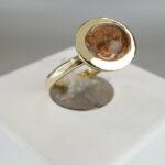 Christian ring met honing toermalijn