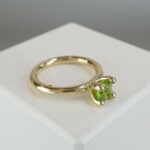 Christian ring met peridoot